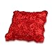 VivReal® Red Satin Rose Flower Square Pillow Cushion Pillowcase Case Cover