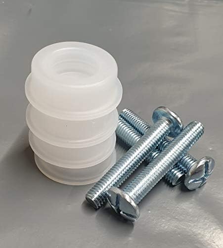 Just Accessories 4 x Headboard Bolts M8x50mm with Plastic Washers