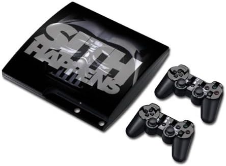 Doodle Deals SITH HAPPENS! Skin Sticker for Ps3 Slim Consol 2 Matching Ps3 Controller Stickers Platstation 3