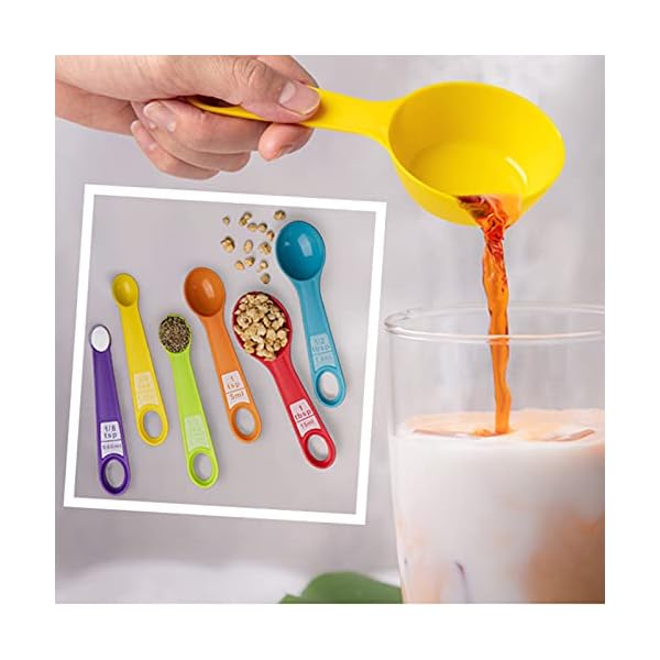 MOOGEE-Measuring-Cups-and-Spoons12-PCS-Plastic-Measuring-Spoon-SetColor-Plastic-Measuring-CupsKitchen-Gadgets-Tools-for-Baking-Cooking MOOGEE Measuring Cups and Spoons,12 PCS Plastic Measuring Spoon Set,Color Plastic Measuring Cups,Kitchen Gadgets Tools…