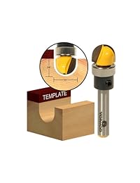 yonico 14956q Ronda Nariz Router Bit con 1 2 Pulgadas W x 3 8-Inch H 1 4-inch Vástago