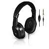 Thomson tv-hoofdtelefoon met lange kabel (over-ear, voor televisie en muziek luisteren, met volumeregelaar, 3,5 mm…