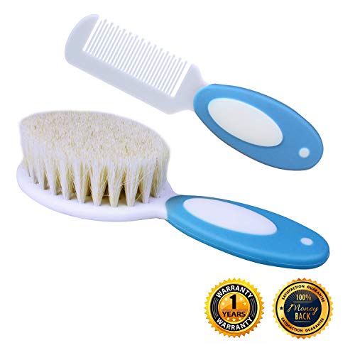 Cozy Blue Baby Brush and Comb Set (Blue)