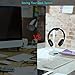 VESHOW Aluminum Headphone Stand Headset Hanger - Gaming Headset Holder for Desk, Earphone Mount with Silicone Phone Tablet Stand for All Over-Ear Headphones