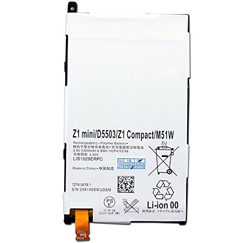 CBK New 3.8V 2300mAh Internal Battery LIS1529ERPC For Sony Xperia Z1 Mini D5503 Compact M51W