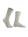 100% Pure Wool Socks - Men, Natural Gray
