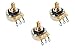 The Art of Tone, CTS 250k Pots for Guitars, Bass, Split Shaft, 450g, Set of 3 (3x), 10% Audio Taper Guitar Potentiometer, 250k Potentiometer replacement for Fender potentiometer
