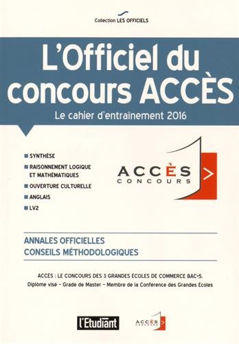 L' officiel du concours ACCÈS