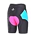 beroy Bike Shorts with 3D Gel Padded,Womens Gel Cycling Shorts, Turquoise-1, Medium