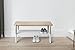Umbra Promenade Bench, Made with Ashwood and Perforated Steel, White/Natural