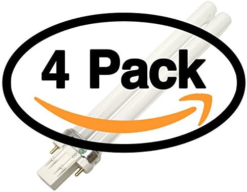(4 Pack) PL-S 13 Watt Single Tube 2 Pin CFL Compact Fluorescent Light Bulb GX23 Base 13W 4100K alt to CF13DS/841/ECO PL-S 13W/41/MP PL-S 13W/841/2P/ALTO F13BX/SPX41 13W/841/ALTO CF13DS/841 13W/841/2P