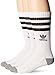 adidas Originals Men's Roller Crew Socks (3-Pair), White/Black/Heather Grey, Large