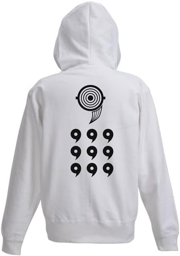Naruto- Naruto - Shippuden Obito Ten Tails Jinchuuriki Parker White Size : S