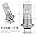 DWVO H7 LED Fog Light Bulbs - 6000K White High Power Waterproof LED DRL Bulbs for Fog Light and Daytime Running Light Replacement (Pack of 2)