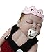 Kalevel Cute Newborn Infant Baby Girl Boy Crochet Baby Hats Knit Crown Hat Photograph Props (Pink)