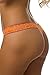 Velvet Kitten Sexy Always Floral Thong 124900 Large Orange