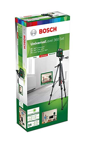 Bosch Kreuzlinienlaser UniversalLevel 360 mit Premium-Stativ (vertikale + horizintale Laserlinien inkl. 360° zum Ausrichten im ganzen Raum) – Bild 3