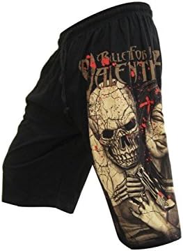 Bullet For My Valentine Mens Board Shorts Rock Music Tour Free Size Black