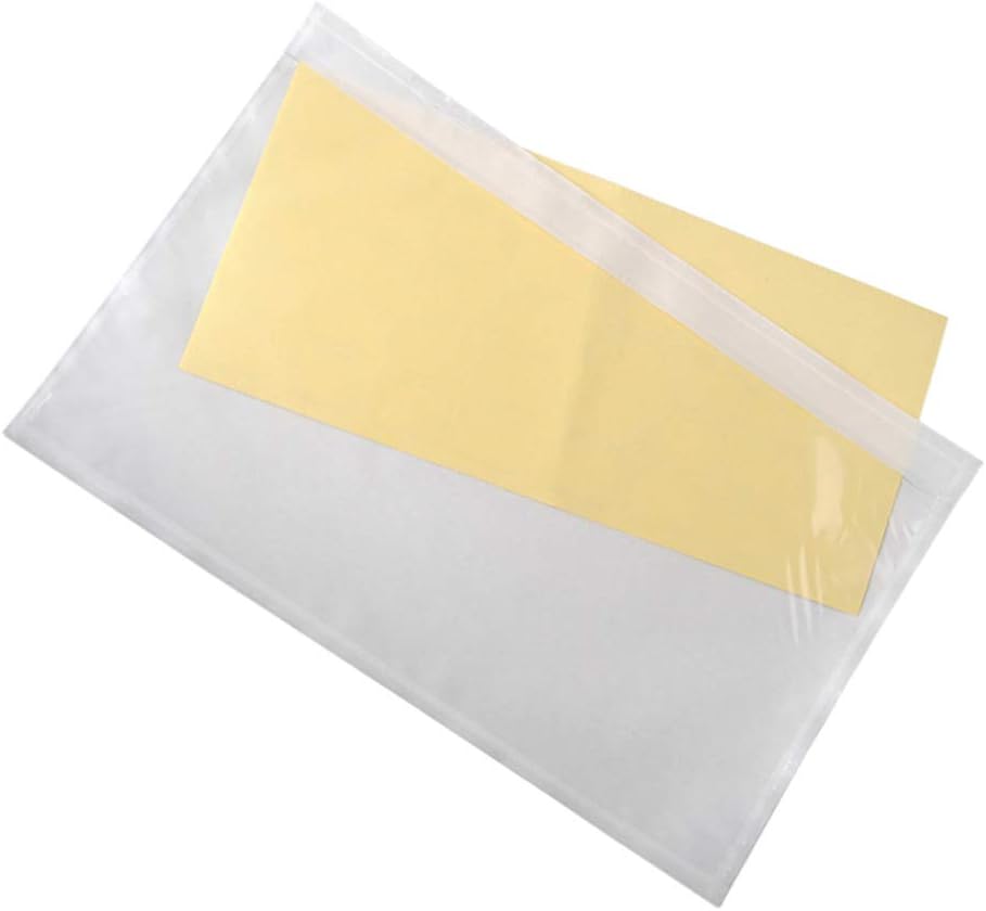 NUOBESTY 100pcs Self-Adhesive Transparent Packing List Envelopes Invoice Pouches for Shipping Labels for Logistics Bills Documents - Image 4