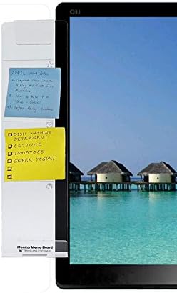 Computer Monitor Message Boards Acrylic Memo Pad A4 Paper Clip for Sticky Notes Left
