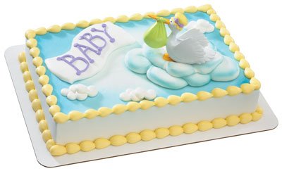 Amazon Com Special Delivery Stork Baby Shower Cake Topper