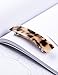 Prettyou Handmade Celluloid French Clip Design Tortoise Shell Oblong Luxury Fashion Accessories Hair Clip Claw for Women Barrettes (A)