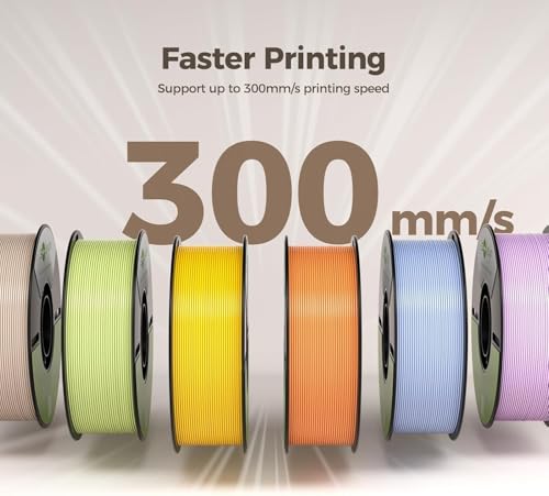 Creality Filamento Soleyin Basic PETG 1,75mm para Impressora 3D, Velocidade de 200mm/s, Impressão fluida sem entupimentos, Bobina de 1kg (2,2lb) para A Maioria das Impressoras 3D FDM (Preto)