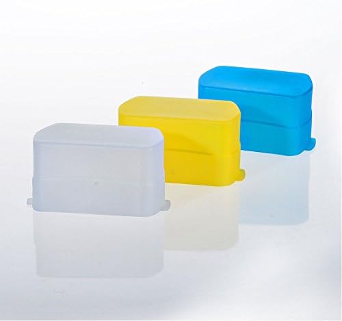 3 Color Flash Bounce Diffuser for Canon 580EX II Godox V850 V860 Yongnuo YN-560
