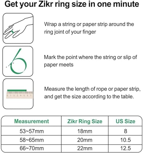 Smart Tasbih Zikr Ring E01, Muslim Prayer Timing Reminder, Oled Display, Tasbih Counter, Smart Ring, Tasbih Ring, Wearable Technology, 5 Time App Notification (Pink, 18mm)