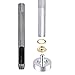 Pangda 200 Set Grommets with 3 Pieces Grommet Tools for Canvas Clothes Leather, 1/4 Inch
