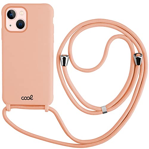 Cool Case for iPhone 13 Smooth Pink Lanyard