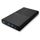 Power Bank, Vinsic 30000mAh External Battery with 3 Outports (1 DC+2 Smart USB) and 2 Inputs (1 DC+1 USB) High Capacity Portable charger for Laptops Smartphones Tablets