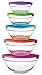 10 Piece Glass Bowl Set with Plastic Lids (Microwave, Freezer and Dishwasher Safe) by PKP