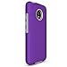 Moto E4 Case (U.S. Edition), Dretal [Shock Absorption] Ultra-Thin Anti-Slip Armor Silicone Rubber Heavy Duty Hybrid Protective Cover for Motorola Moto E4 / Moto E (4th Generation)(Purple)