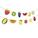 Anor Wishlife Tutti Frutti Party Supplies–Serves 16–Includes Paper Plates,Desrt Plates,Cups,Napkins,Balloon and Straw for Tropical Fruit Party,1st Birthday,Baby Shower,Picnic(151Pcs)