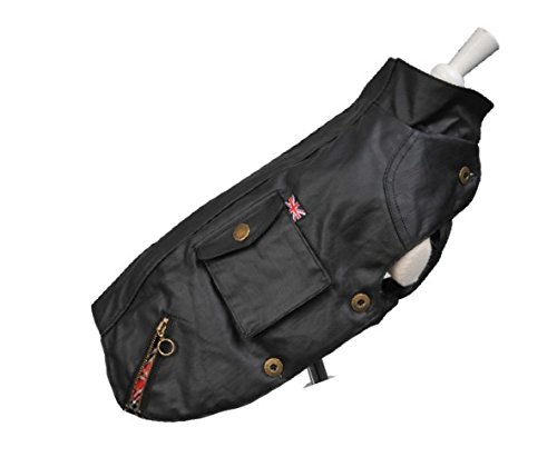 Wouapy Speed Imper Waterproof Coat for Dogs, Black, Size 42