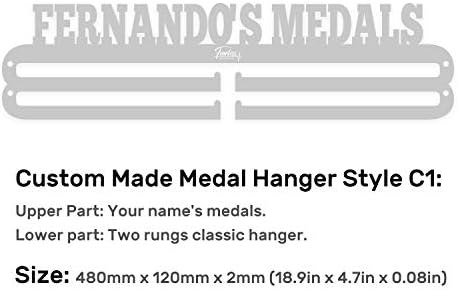 Fearless Sports Over 43 Sports Styles Plus Custom Made Medal Hanger Medal Holder for Runners and Every Sports Activity.