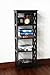 5-Tier Espresso Wood Bookshelf Bookcase Display Media Cabinet