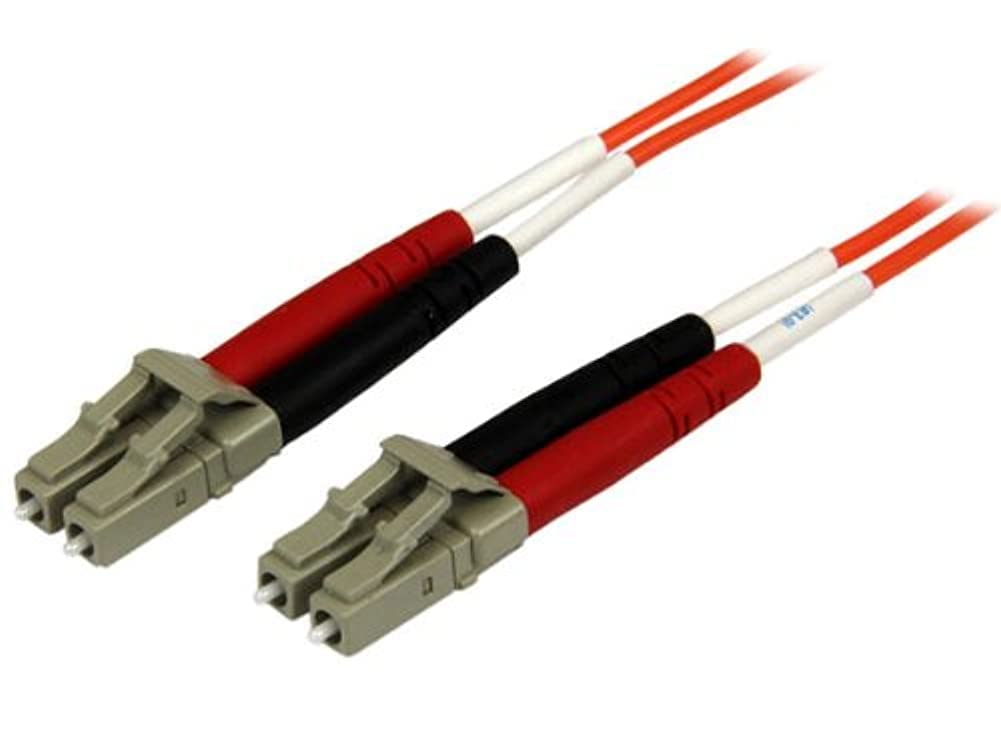 StarTech.com 2m Fiber Optic Cable - Multimode Duplex 50/125 - OFNP Plenum - LC/LC - OM2 - LC to LC Fiber Patch Cable (50FIBPLCLC2)