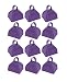 School Cowbells - Set of 12 Purple Metal Cowbell Noisemakers (Select A Color)