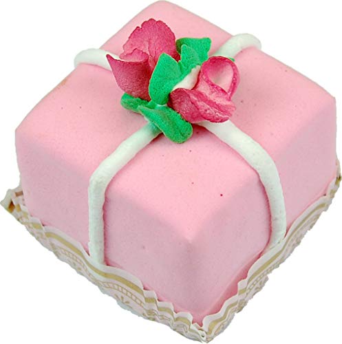 Flora-cal Products Mini Fakey Cakes 4 Pack Fake Petit Fours on Plate Fake Dessert Hand Made Decoration Made in America - Thumbnail 5