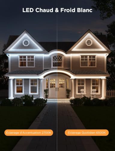 Govee LED Strip 10M Outdoor IP65 Waterproof, RGB Strip Multicolor | APP Control, Outdoor Lights for Eaves Balcony Garden Pool