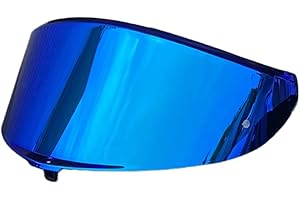 BSTOP K6 Helmet Visor Replacement,Motorcycle Helmet Face Shield Sunscreen Anti Uv Windshield Compatible with AGV K6 K6S (Revo Deep Blue-day use only)