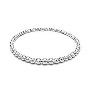 Amazon.com: Sterling Silver Bead Necklace: Chain Necklaces: Jewelry