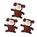 ZippyPaws Burrow Replacement Miniz - Interactive Dog & Puppy Toys for Boredom, Stimulating Pet Products to Keep Them Busy, Plush Refills for Hide & Seek Puzzle, Squeaky Toy for Enrichment - Monkeys