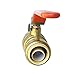PROCURU 4-Pack 1/2-Inch PushFit Forged Brass Ball Valve, Push-to-Connect Full Port, Heavy Duty Valve for Copper, PEX, CPVC, Certified Safe (8X8312-4P)