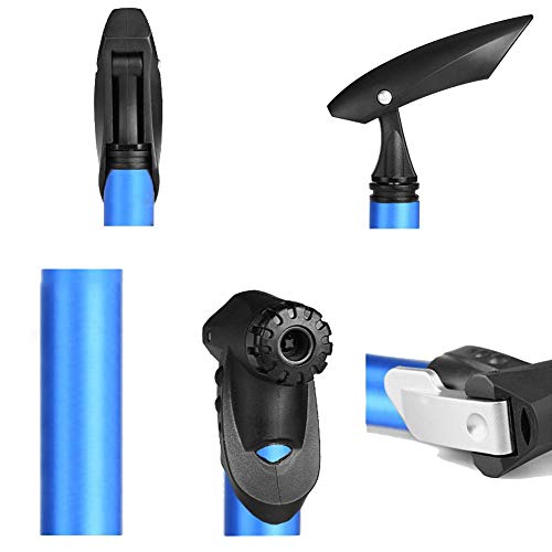 YOUNGFLY Portable MTB Air Pump Mini Mountain Road Bike Bicycle High-Pressure Two-way T-handle Pump - Thumbnail 2