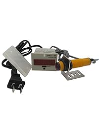 TWTADE   110 220VAC   Contador de pantalla LED digital (0 99999999, 6 dígitos + sensor de interruptor fotoeléctrico, distancia 6.6 pies, NPN NO + reflector + soporte)