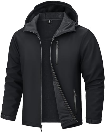 SPORT-TEK Unisex Hooded Soft Shell Jacket | Cozy Rain Jacket for