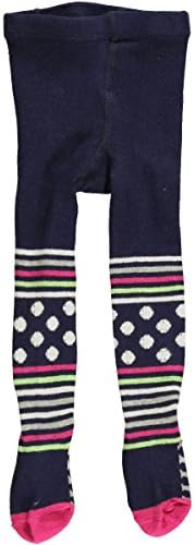 Flapdoodles Baby Girls "Stripes &amp; Dots" Tights - navy, 0 - 9 months